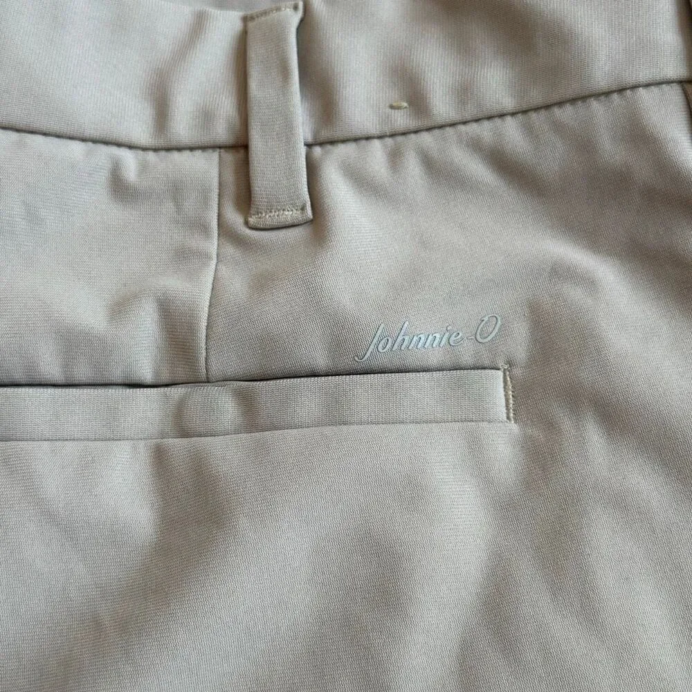 Johnnie-o Cross Country Flex Performance Pant Khaki Golf Chino Size 32/30